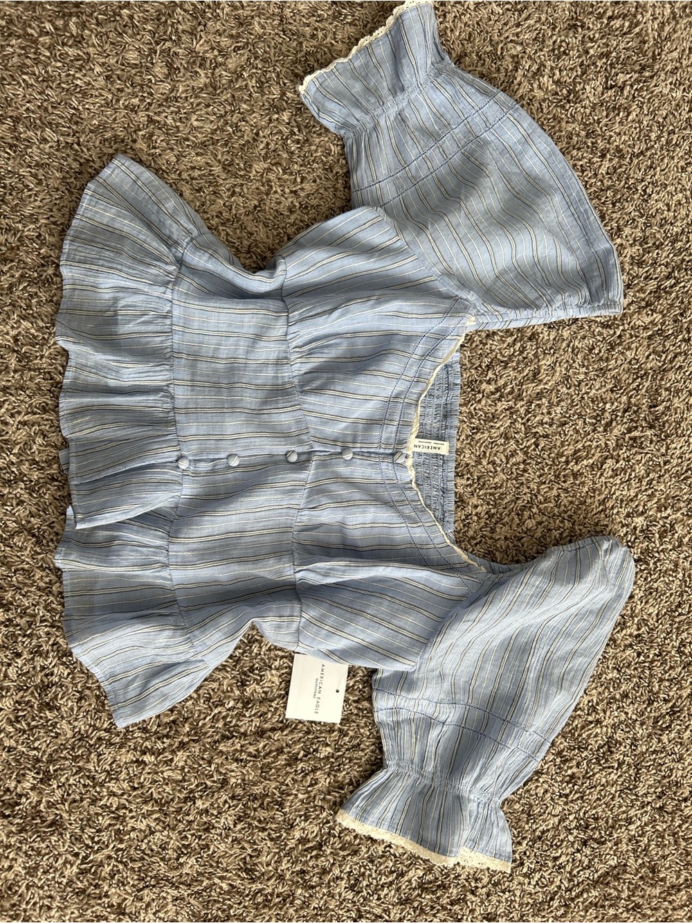 American Eagle Striped Blouse